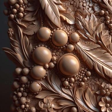 Patterns and decorations stl pearls 2 3d model